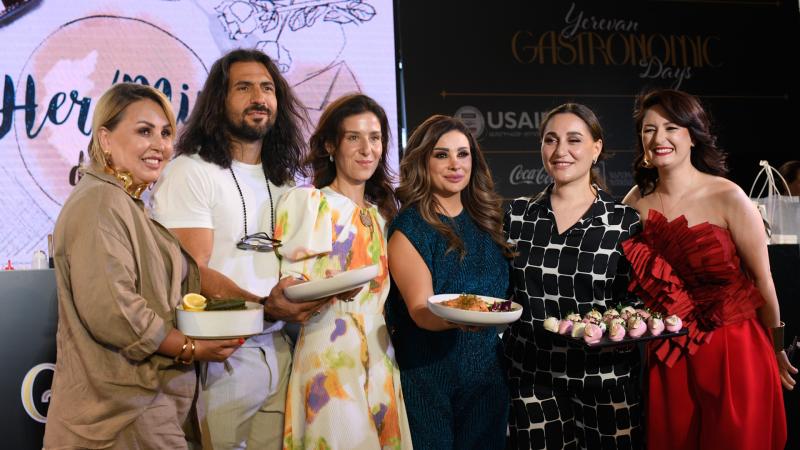 Pomegranate, Armenian Trout, and Apricot featured as main ingredients of HerMine Dialog Show Dishes During Gastro Fest in the Heart of Yerevan