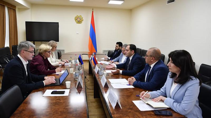 Էստոնիայի դեսպանի հետ քննարկվել են տեխնոլոգիական ոլորտի համագործակցության ուղղությունների զարգացման հեռանկարները