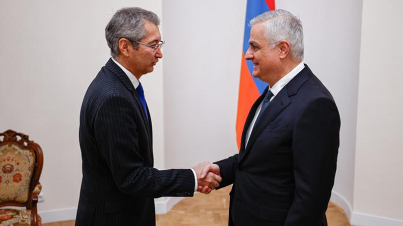 Փոխվարչապետ Մհեր Գրիգորյանն ընդունել է Ղազախստանի Հանրապետության դեսպանին