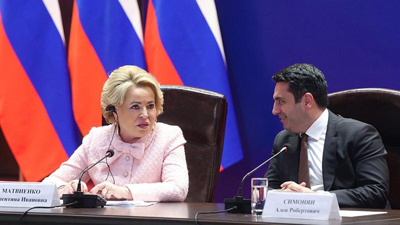 Ալեն Սիմոնյանը հեռախոսազրույց է ունեցել ՌԴ Դաշնային ժողովի Դաշնության խորհրդի նախագահի հետ