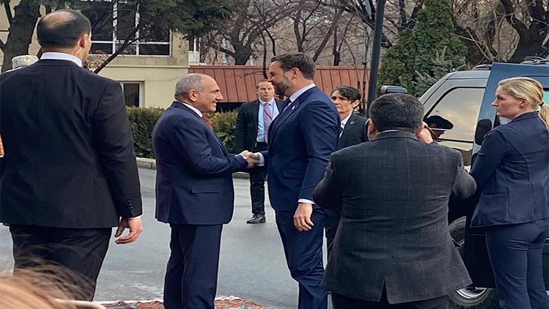 ԱՄՆ փոխնախագահ Ջեյ Դի Վենսի դիմավորման արարողություն