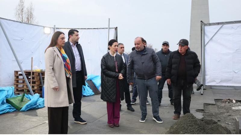 Ժաննա Անդրեասյանը հերթական աշխատանքային այցն է կատարել Հայոց ցեղասպանության հուշահամալիր