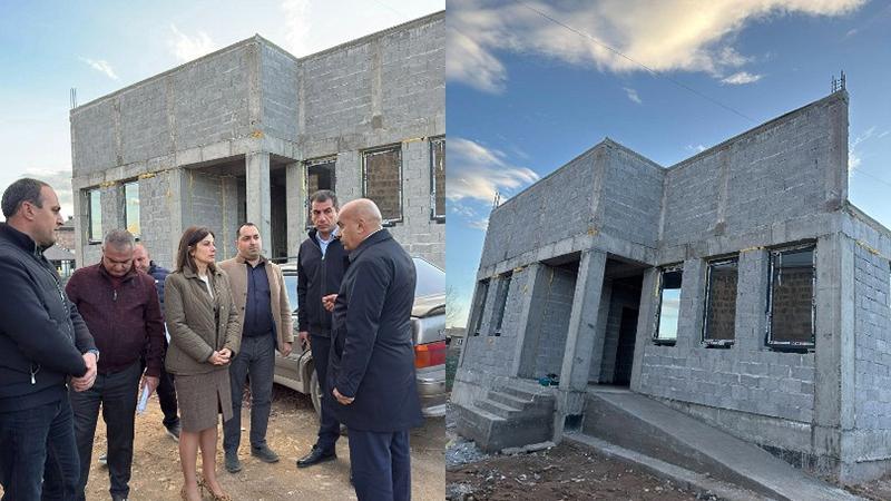 Անահիտ Ավանեսյանը Խանջյան համայնքում հետևել է ամբուլատորիայի շինարարական աշխատանքներին