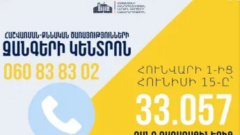 2026-ի առաջին կիսամյակում ՆԳՆ Զանգերի կենտրոնը ավելի քան 33 հազար զանգ է ստացել