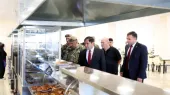 Сурен Папикян принял участие в церемонии открытия нового столового корпуса Военной академии имени Вазгена Саргсяна.