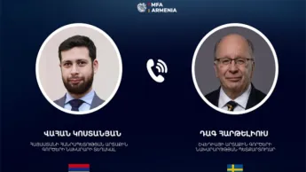 Le vice-ministre des Affaires étrangères de la RA a eu une conversation téléphonique avec le secrétaire d'État du ministère des Affaires étrangères de Suède.