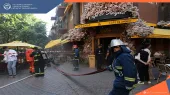 Пожар на улице Пушкина в Ереване: распространение пожара предотвращено