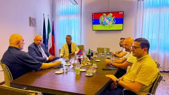 The delegation of the Matenadaran has visited the Honorary Consulate of Armenia in Venice.