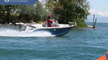 Rescuers safely brought a 5-year-old child to shore.