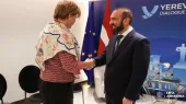 Я с нетерпением жду продолжения работы с Вами. Министр иностранных дел Латвии поздравил Мирзояна.