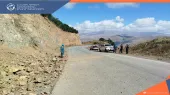 На автодороге Сисиан-Татев произошло обрушение камней.