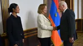 Президент Ваграм Хачатрян принял исполнительного директора «Pacific Council», бывшего посла США в Армении Кристину Куин.