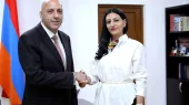 Анаит Манасян приняла делегацию под руководством нового представителя Детского фонда ООН (ЮНИСЕФ) Гасана Халили.