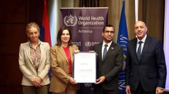 Armenien ist eines der 11 Länder, die die Ziele zur Kontrolle von Hepatitis B erreicht und anerkannt haben. Gesundheitsministerium